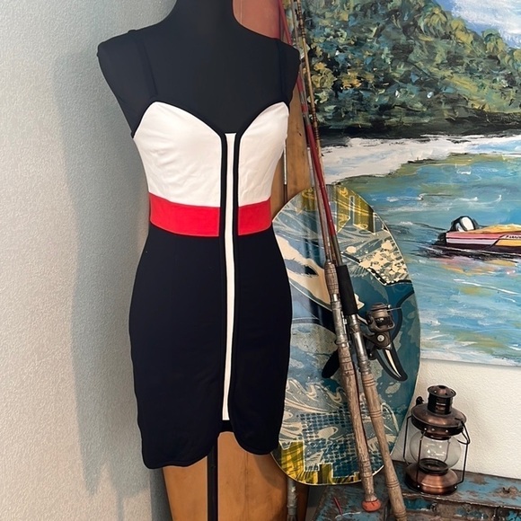 🔥Bebe, BodyCon Color-block Beauty! Excellent Condition, Size S - Picture 10 of 15